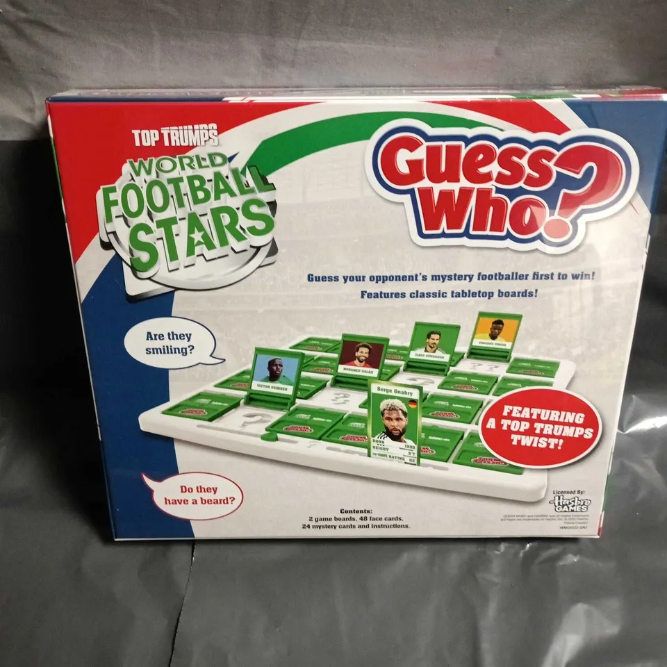 SEALED GUESS WHO? WORLD FOOTBALL STARS – BOARD GAME