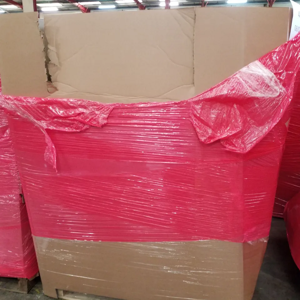 PALLET OF ASSORTED PRODUCTS INCLUDING CORK TRAVEL MAP, CARDS, PET HARNESS, TABLET CASE, LASER POINTER, SMALL TIRES 