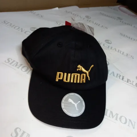 BLAK PUMA CAP WITH GOLD FEATURE 