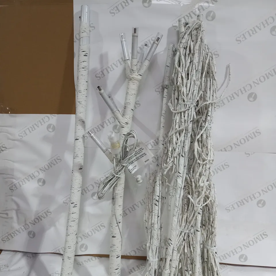 WHITE BIRCH TREE BRIGHT WHITE LED