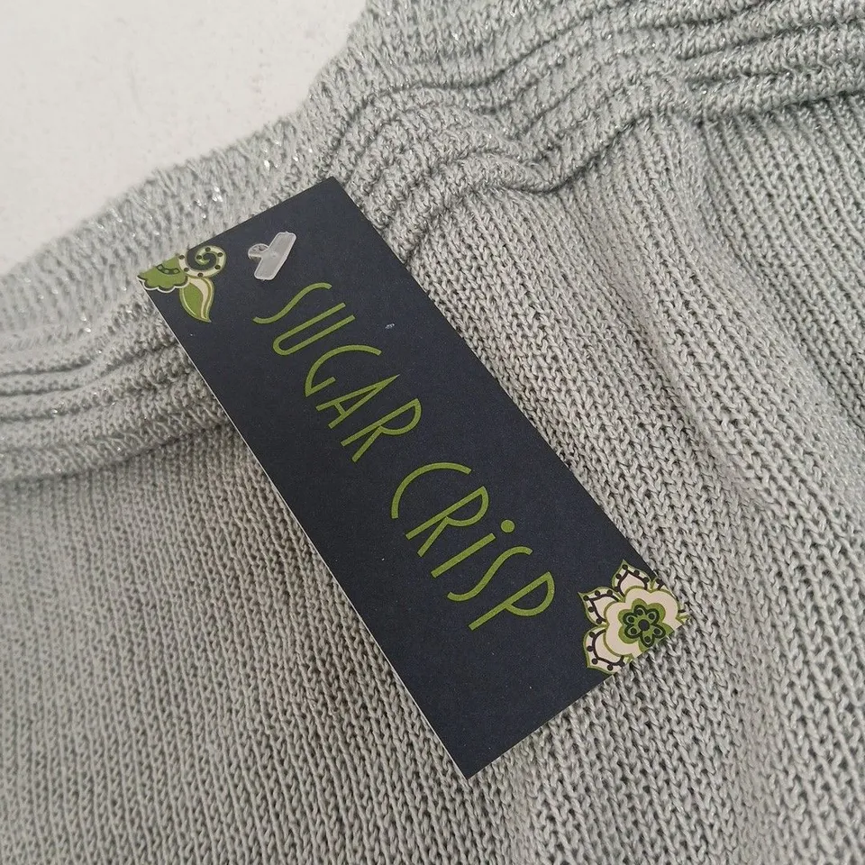 SUGAR CRISP GREY KNIT JUMPER – UK SIZE XL