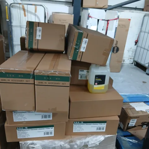 PALLET OF ASSORTED PRODUCTS TO INCLUDE; SUMMER SCREEN WASH, GOBLIN ACCESSORY SETS AND REPLACEMENT FILTER KITS