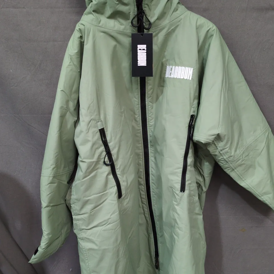 BEACHBUM MINT GREEN HOODED JACKET, SIZE XS