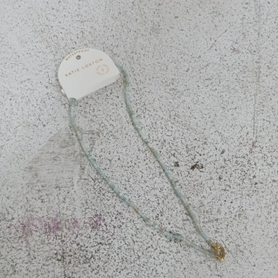 KATIE LOXTON BEADED NECKLACE – LIGHT BLUE