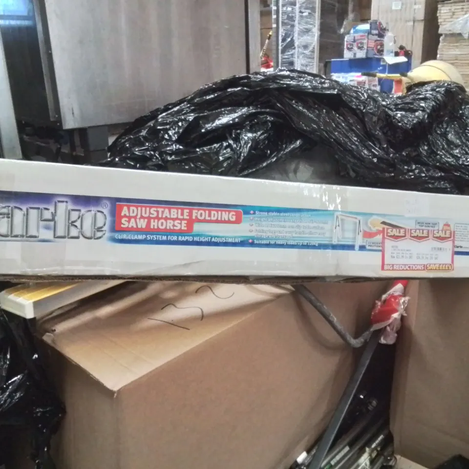 BOXED CLARKE ADJUSTABLE FOLDING SAW HORSE