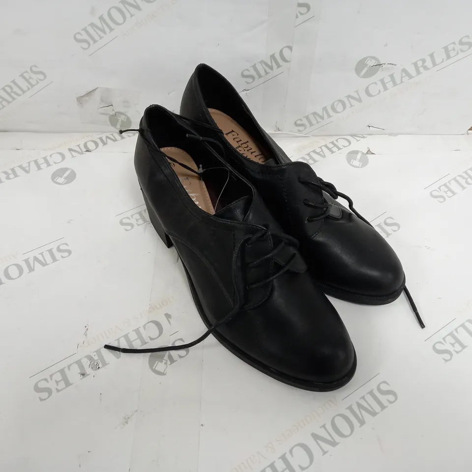 APPROXIMATELY 5 GEORGE FABULOUS FOOTWEAR FORMAL SHOES IN BLACK SIZE 6 