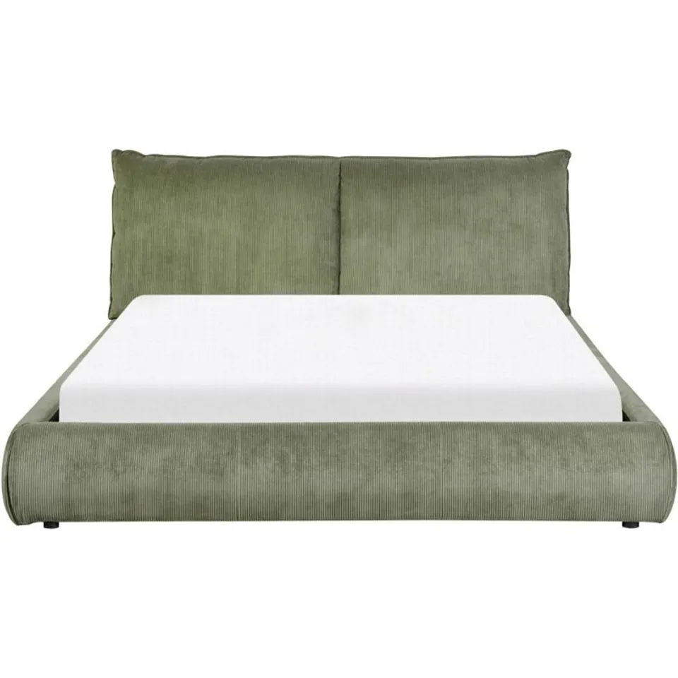 BOXED CORBY BED - KINGSIZE- GREEN CORDUROY (4 BOXES)