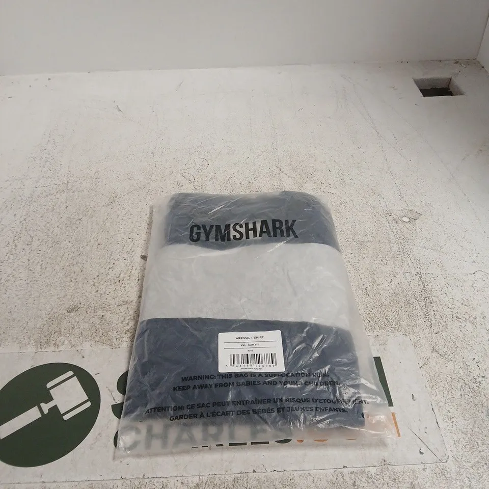 GYMSHARK ARRIVAL T SHIRT XXL SLIM FIT BLUE