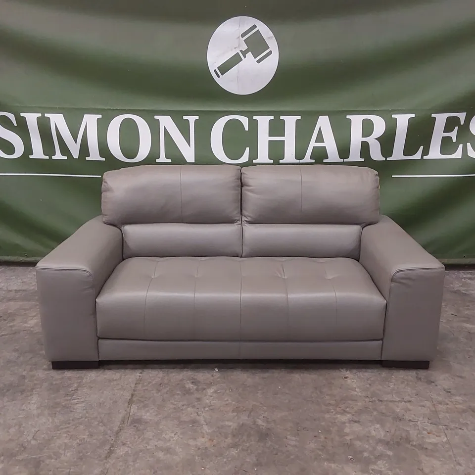 QUALITY DESIGNER ITALIAN MADE MARCOS 3 SEATER SOFA - GREY