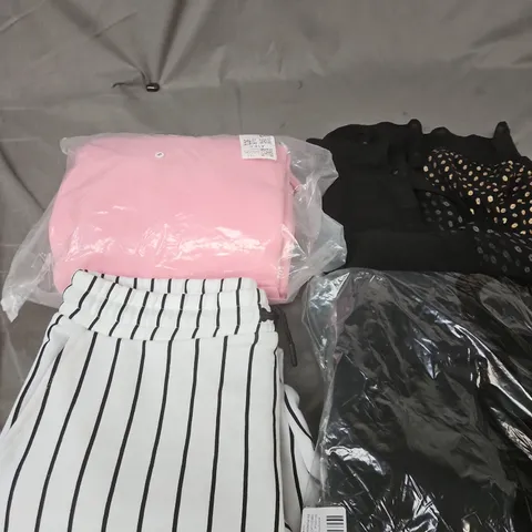 APPROXIMATELY 20 ASSORTED CLOTHING PRODUCTS IN VARIOUS STYLES & SIZES TO INCLUDE JUMPERS, T-SHIRTS, DRESSES ETC