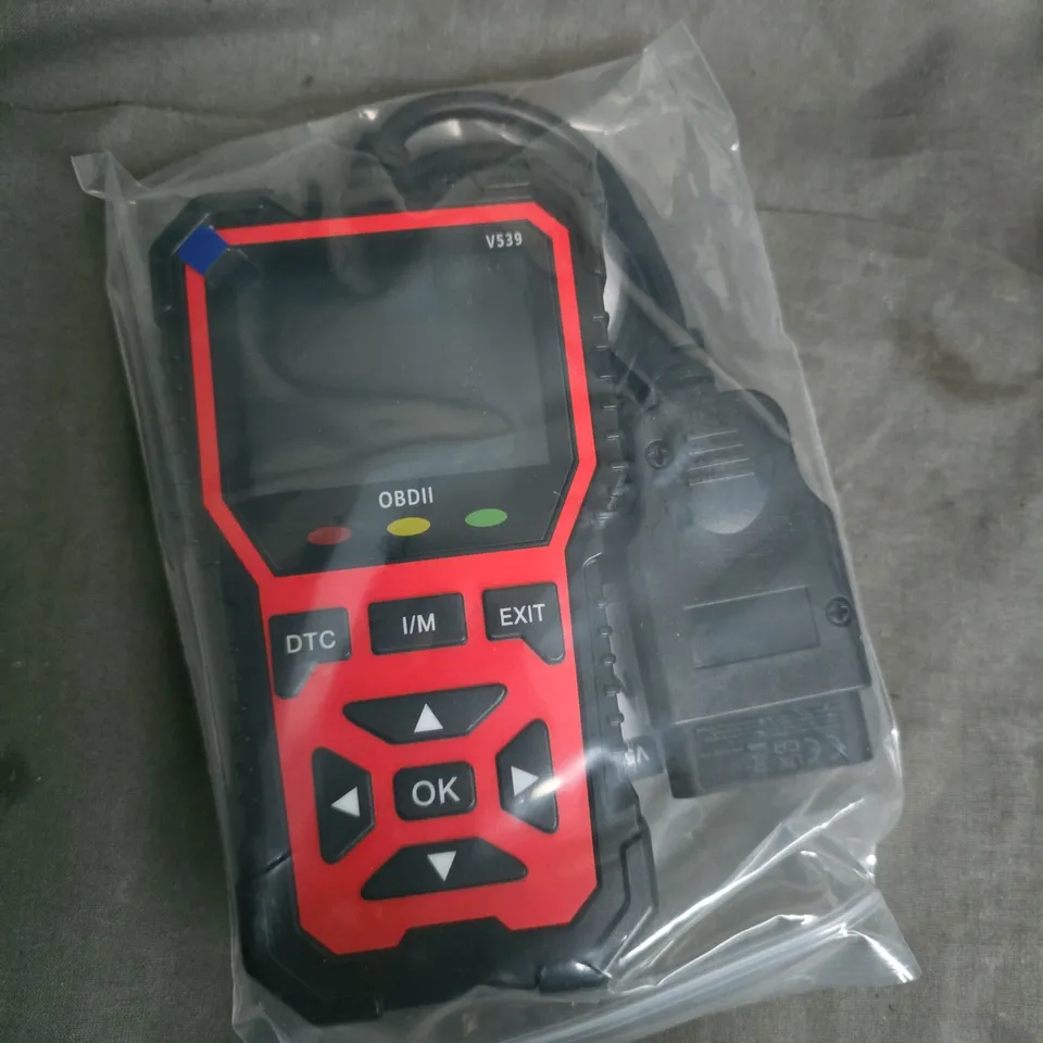 OBDII Diagnostic Tool Handheld – Red & Black, Sealed