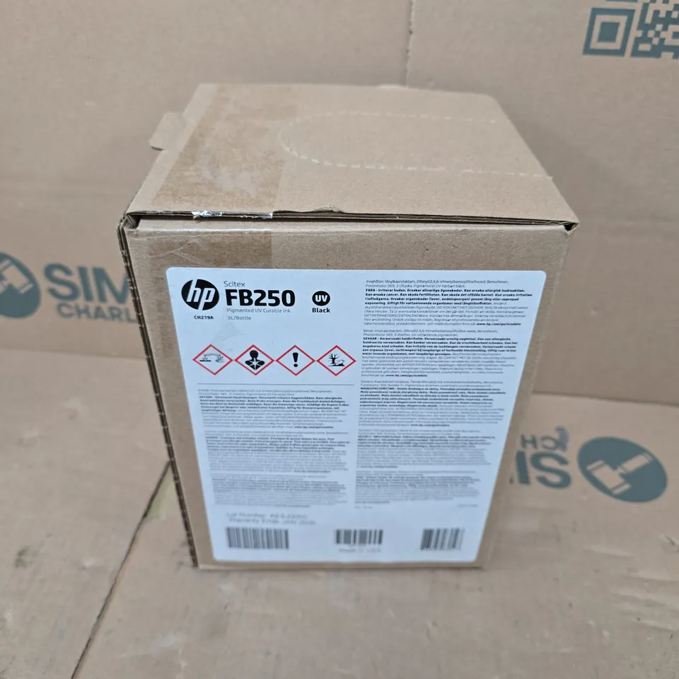 BOXED HP FB250 3-LITER BLACK SCITEX INK 