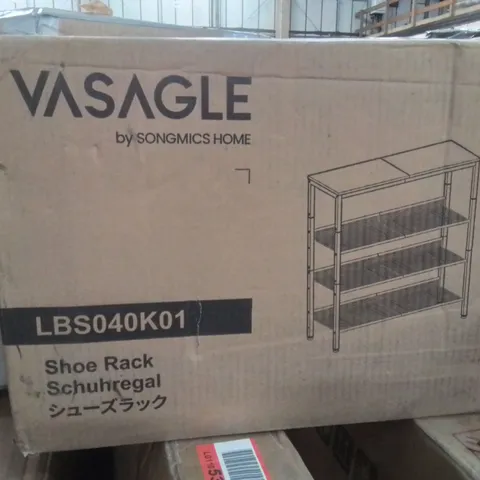 BOXED 16 PAIR SHOE RACK
