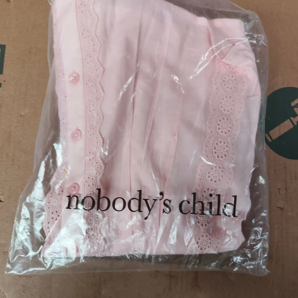 BAGGED NOBODY'S CHILD PINK EZE BLOUSE SIZE MEDIUM