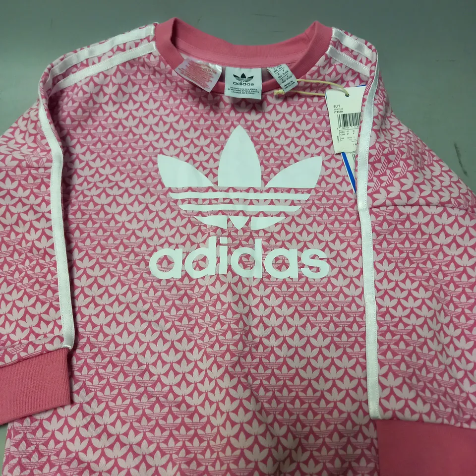 ADIDAS PINK JUMPER - UK 3-4 YEARS
