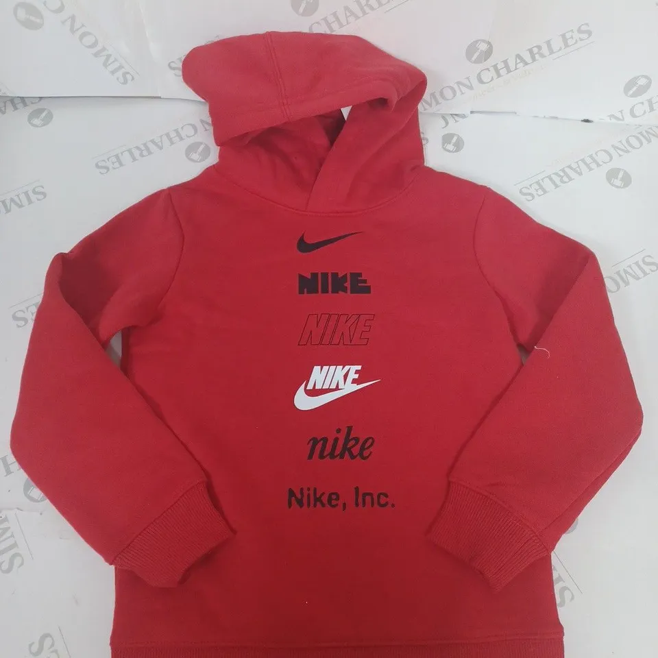 NIKE LOGO GRAPHIC HOODIE SIZE 4-5 YEARS