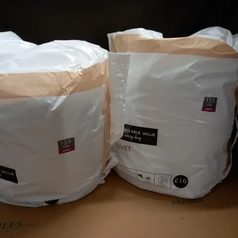LOT OF 2 M&S HOME 13.5 TOG DUVETS