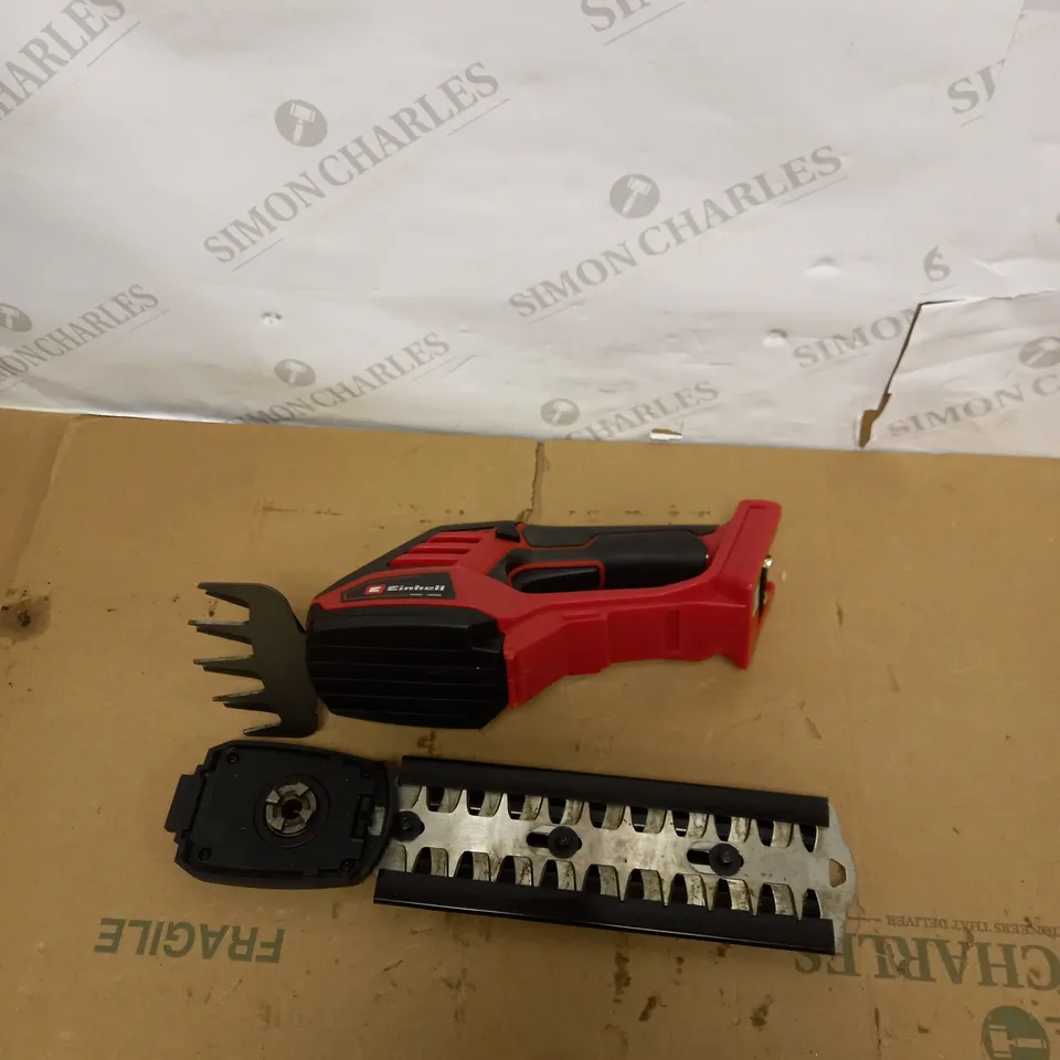 EINHELL POWER X-CHANGE 18V CORDLESS ELECTRIC SHEARS - 2 BLADE SYSTEM FOR CUTTING GRASS, BRUSHES AND SHRUBS - GE-CG 18/100 LI SOLO (BATTERY NOT INCLUDED)