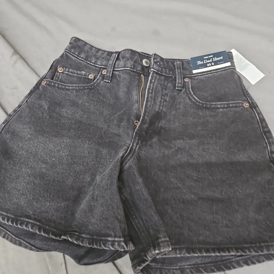 ABERCROMBIE & FITCH THE DAD SHORT HIGH RISE – CURVE LOVE, WOMEN'S DENIM SHORTS - 25