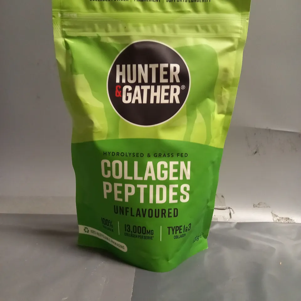 HUNTER & GATHER COLLAGEN PEPTIDES UNFLAVOURED 400G 
