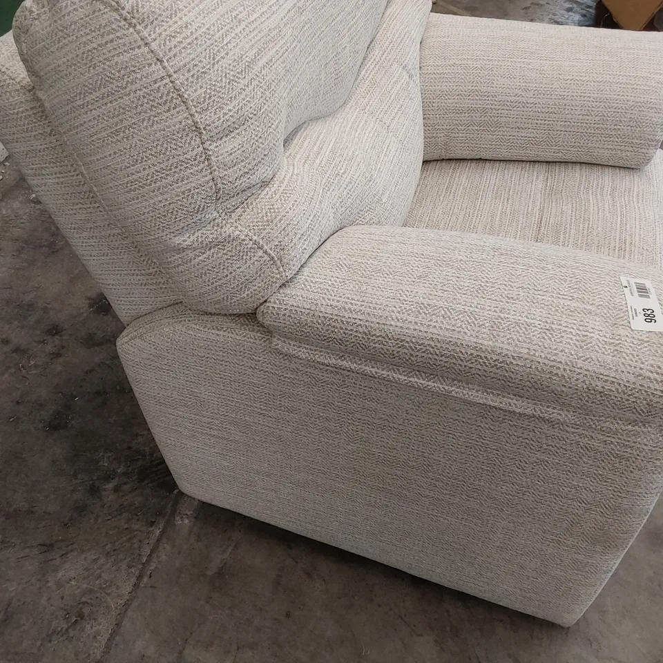 QUALITY BRITISH DESIGNER G PLAN STRATFORD EASY CHAIR CHEVRON DOVE FABRIC 