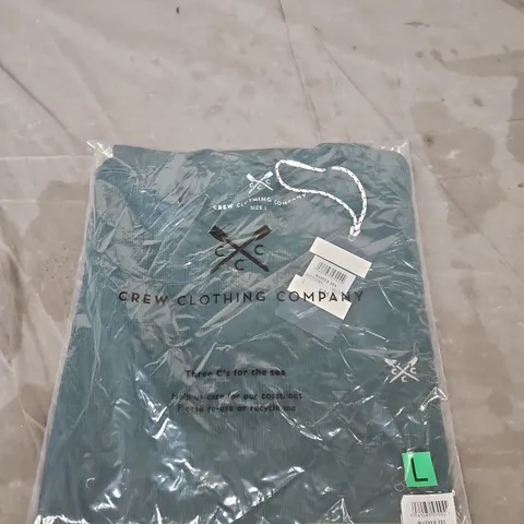 CREW CLOTHING COMPANY TEE SHIRT – TEAL, SIZE L
