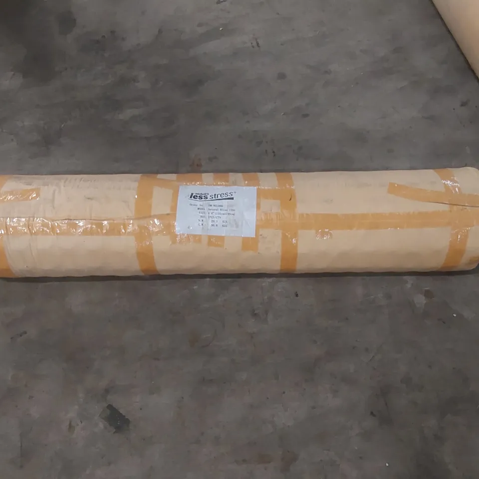 BRAND NEW BAGGED AND ROLLED NICHELI 4'6 DOUBLE NATURAL BLISS MATTRESS 