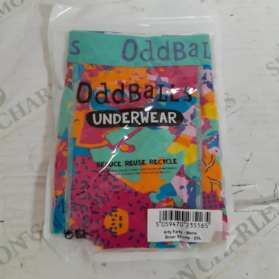 SEALED ODDBALLS UNDERWEAR ARTY FARTY MENS BOXER SHORTS - 2XL