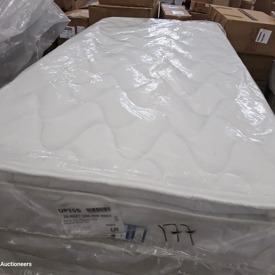 QUALITY BAGGED 3' SINGLE MIRACOIL PILLOWTOP MATTRESS 
