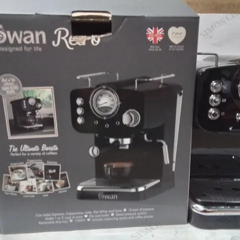 BOXED SWAN RETRO COFFEE MACHINE 