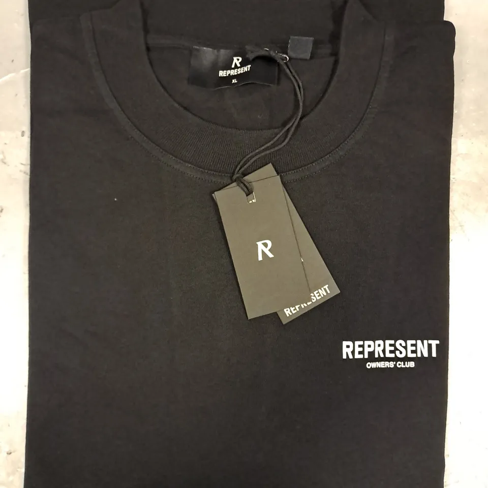 REPRESENT OWNER'S CLUB T-SHIRT IN BLACK SIZE XL