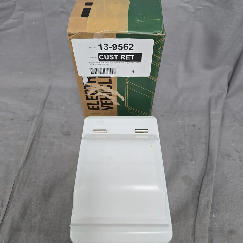 WCED WMRC40CSP 4 WAY TYPE A 40A C CURVE RCBO EV UNIT + SURGE PROTECTION