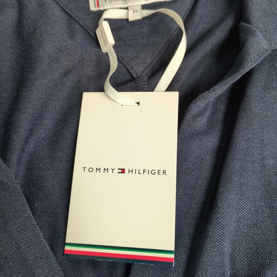 TOMMY HILFIGER NAVY SHORT-SLEEVE SHIRT DRESS – SIZE M