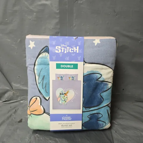 DISNEY STITCH BRUSHED COTTON DUVET SET - DOUBLE