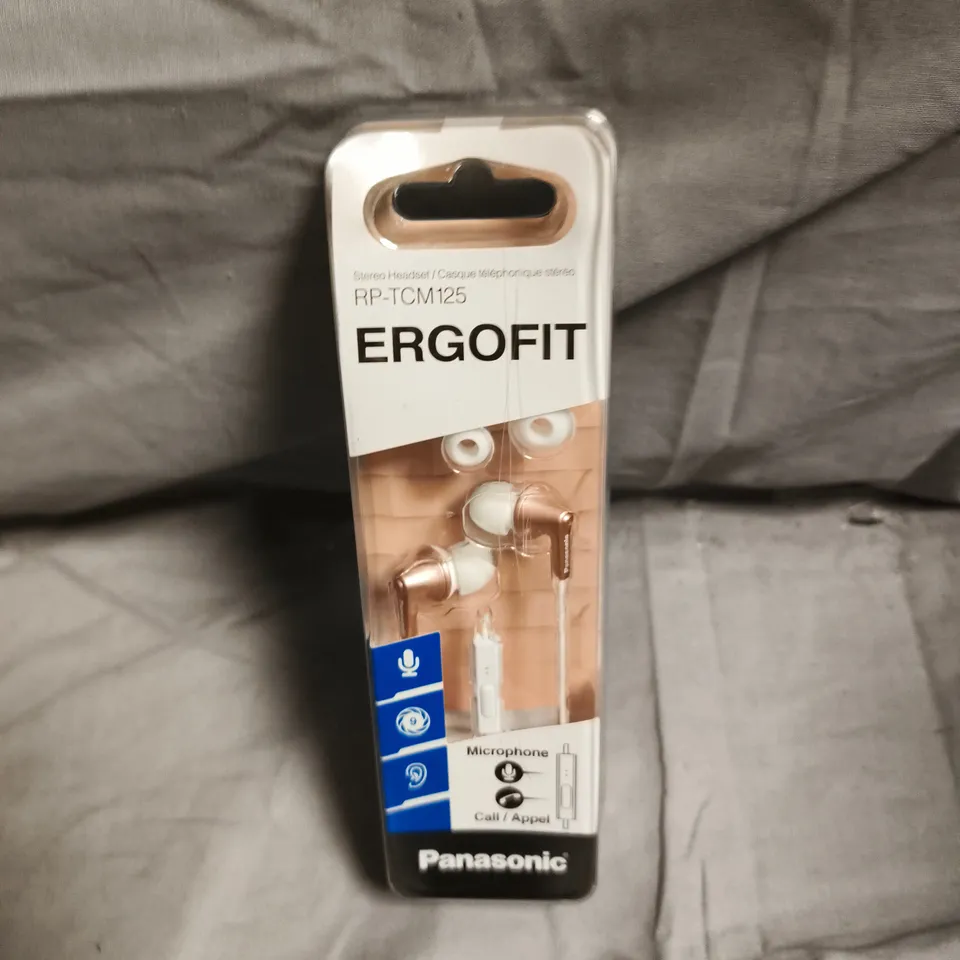 PANASONIC ERGOFIT RP-TCM125 EARPHONES WITH MICROPHONE