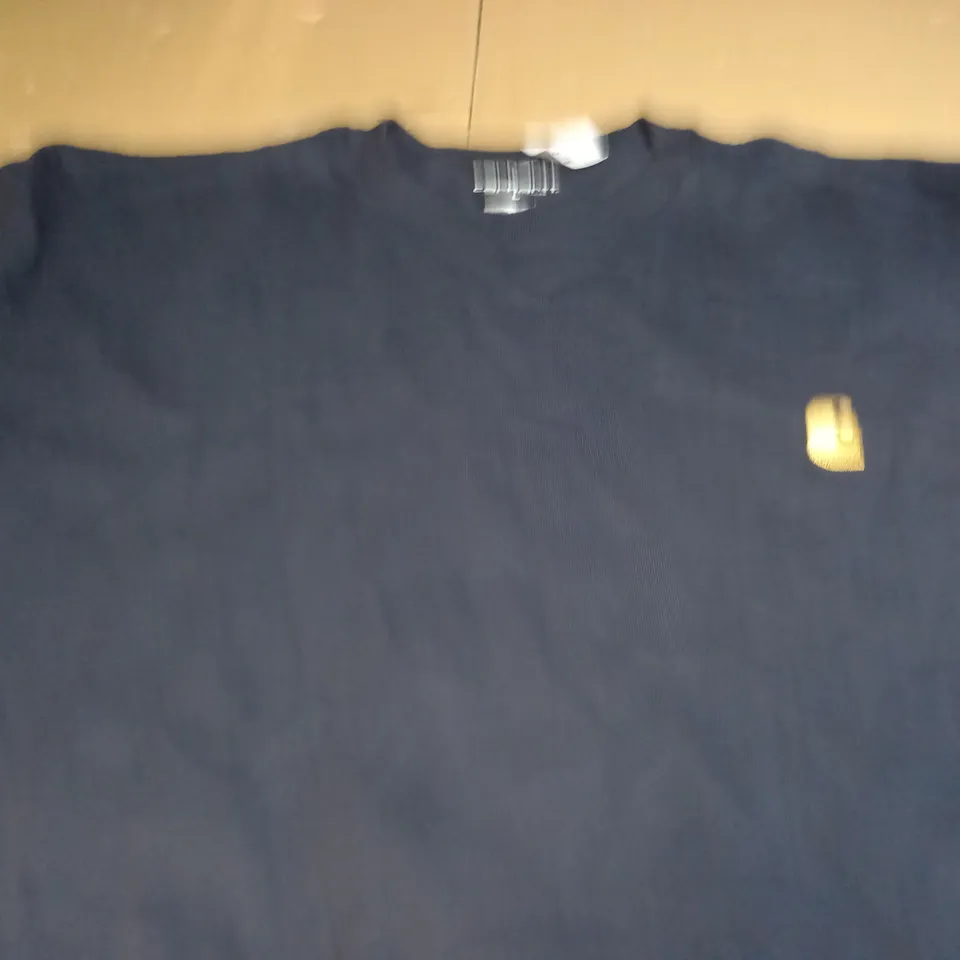 CARHARTT EMBOIDED LOGO CREW NECK T-SHIRT - NAVY - LARGE