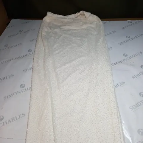 OH POLLY DIAMANTE CREAM SKIRT SIZE UNSPECIFIED