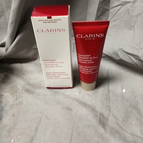 CLARINS PARIS NECK & DÉCOLLETÉ CONCENTRATE – CONCENTRÉ DÉCOLLETÉ ET COU (TUBE & BOX) 75ML