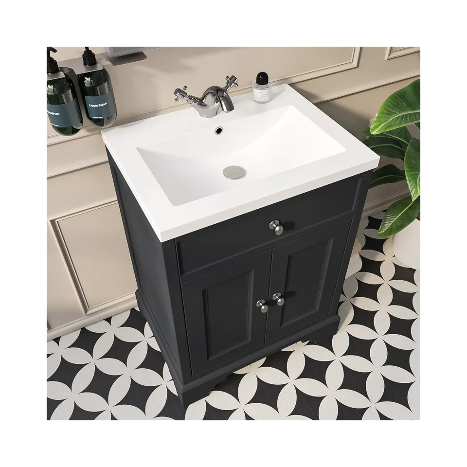 BOXED BURFORD 600MM RESIN BASIN 