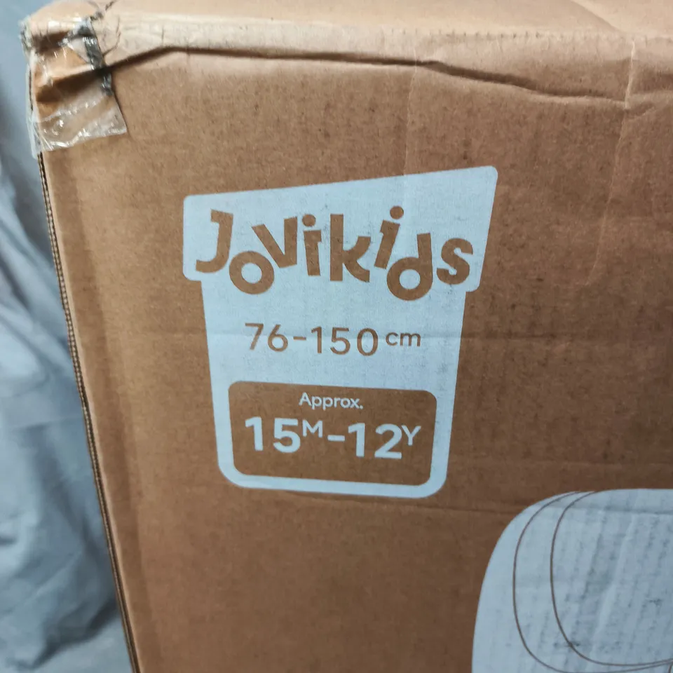 JOVIKIDS CHILD CAR SEAT BOOSTER, BOXED, 76–150 CM (15M–12Y)