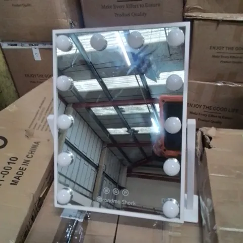 BOXED GRANDMA SHARK LED MIRROR 