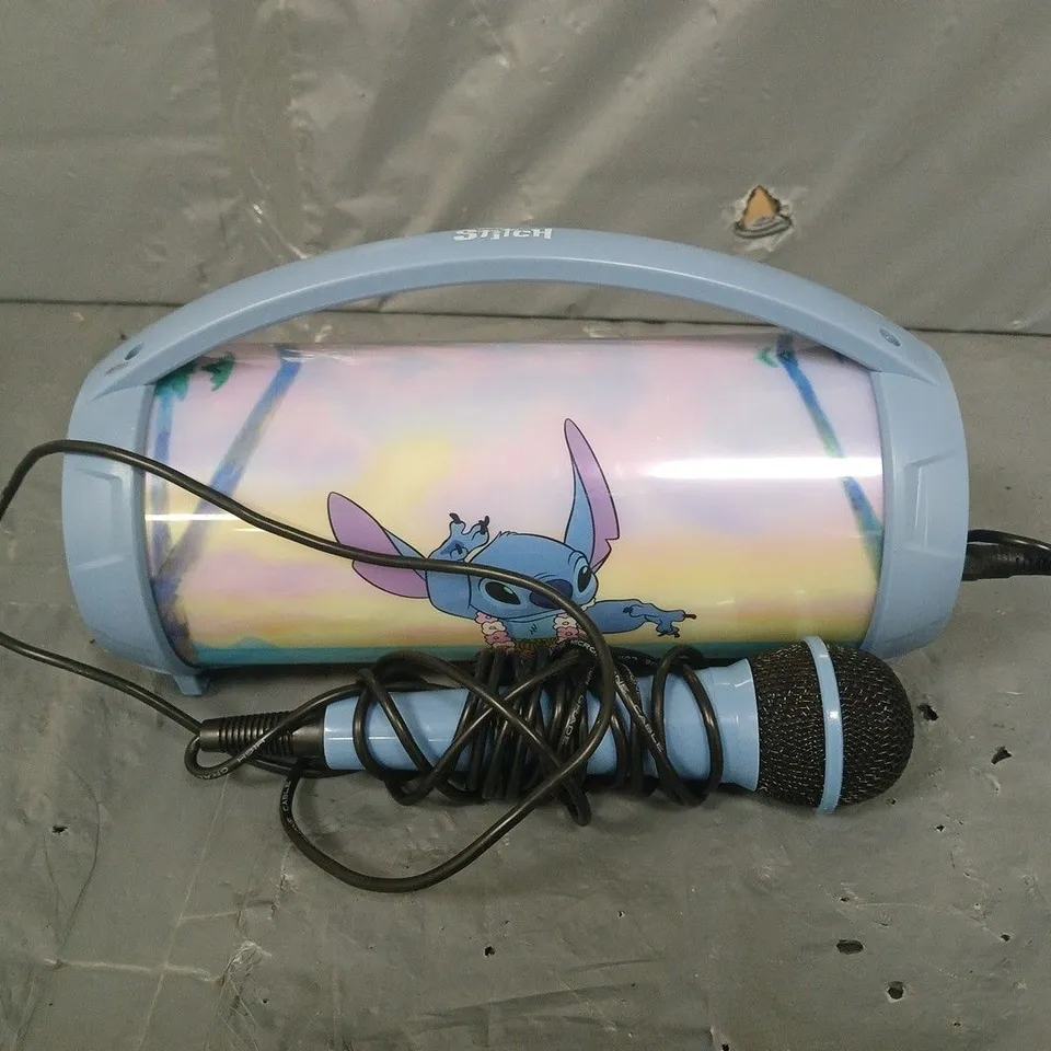 DISNEY STITCH BLUETOOTH KARAOKE LIGHT SPEAKER WITH MICROPHONE