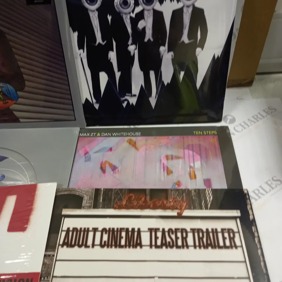 LOT OF 9 ASSORTED SEALED VINYL RECORDS TO INCLUDE THE RESIDENTS NOT AVAILABLE AND COLDPLAY MUSIC OF THE SPHERES
