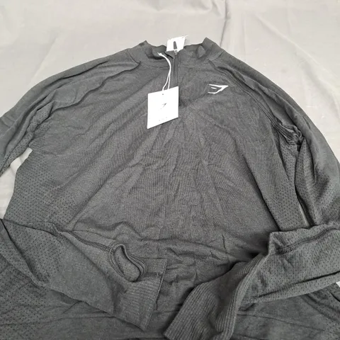 GYMSHARK VITAL SEAMLESS 2.0 1/4 ZIP PULL OVER - SMALL
