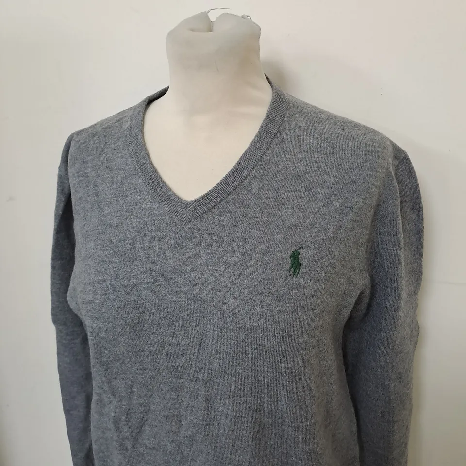 POLO RALPH LAUREN V NECK SWEATSHIRT SIZE M