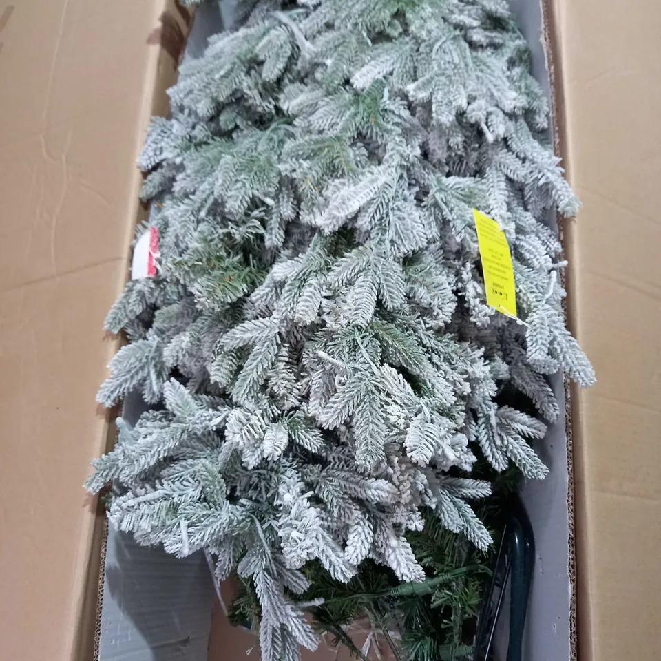 SANTA'S BEST PRE-LIT SNOW KISSED AUBURN CHRISTMAS TREE 4FT - COLLECTION ONLY
