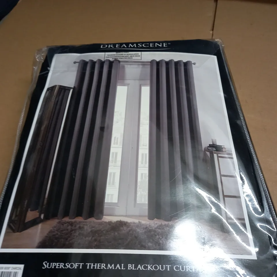 DREAMSCENE SUPER SOFT THERMAL BLACKOUT CURTAINS - 66 X 90"