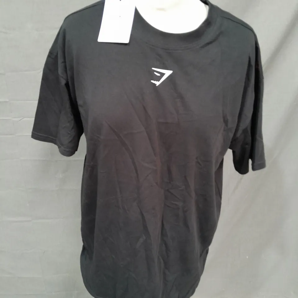 GYMSHARK FRACTION OVERSIZED T-SHIRT - XS OVERSIZED FIT