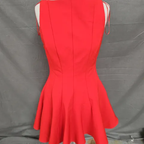 ZARA SLEEVELESS DRESS IN RED SIZE S
