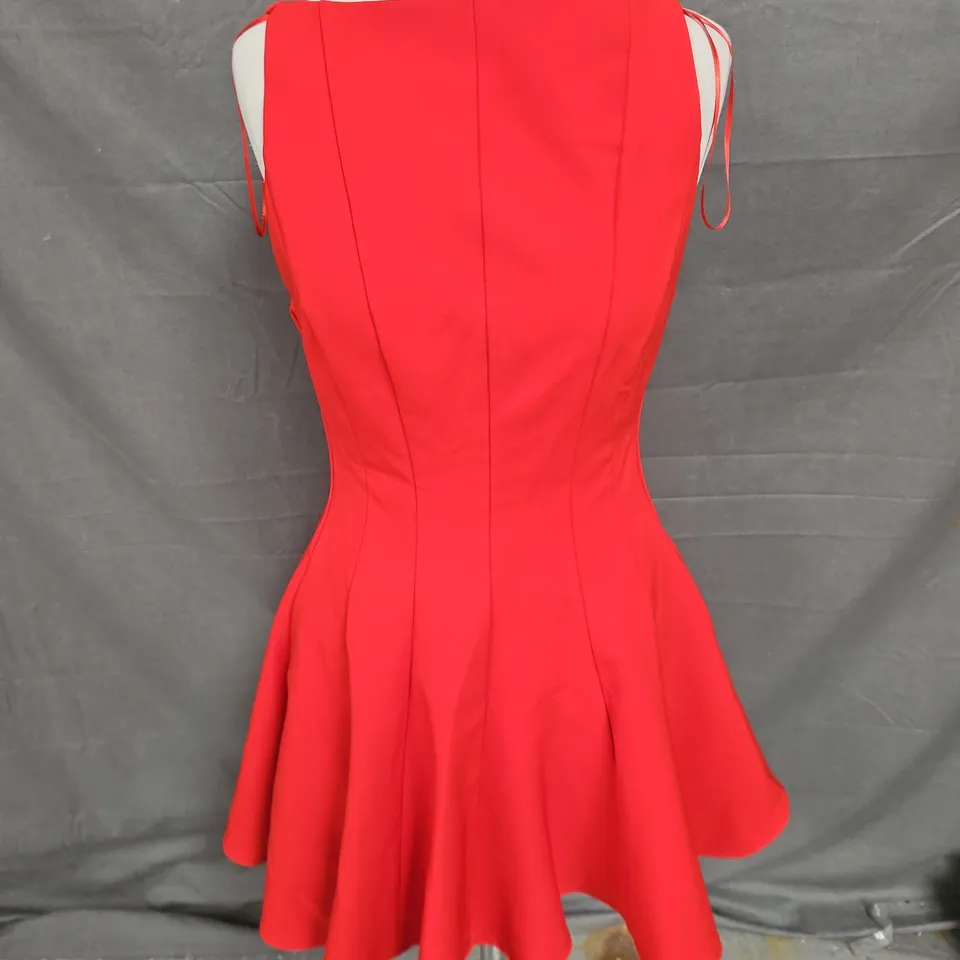 ZARA SLEEVELESS DRESS IN RED SIZE S